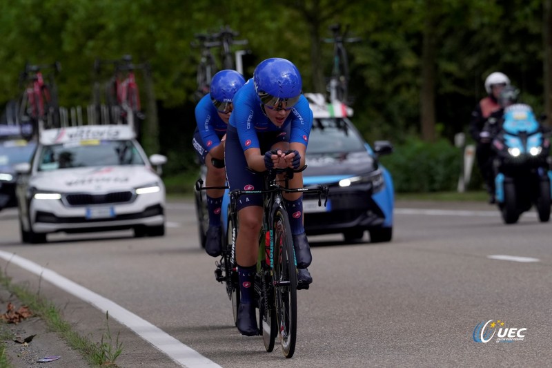 2024 UEC Road European Championships - Limburg - Flanders - Junior Team Time Trial Mixed Relay 52,3 km - 12/09/2024 -  - photo Luca Bettini/SprintCyclingAgency?2024